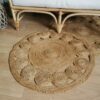 Tapis rond en jute