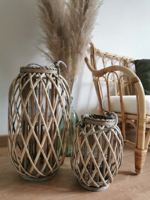 Lanterne duo en bois