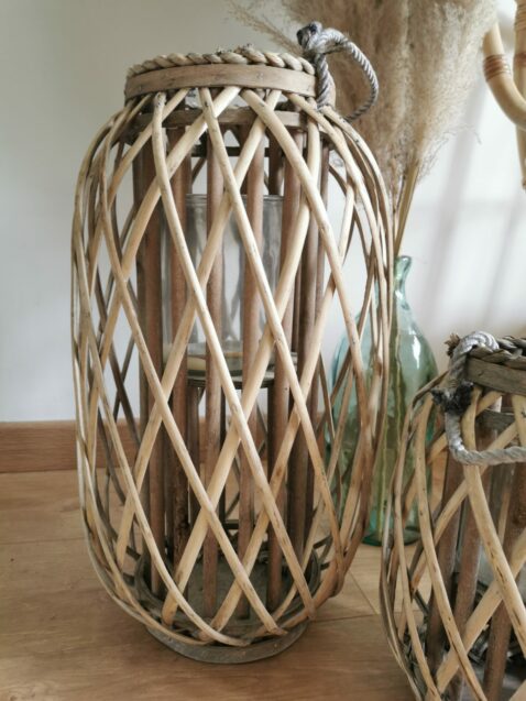 Lanterne duo en bois – Image 2