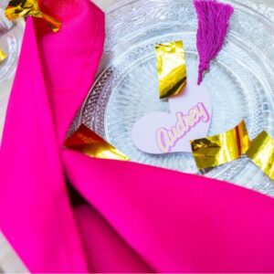 Serviette fushia