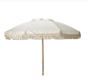 Parasol en bois crème