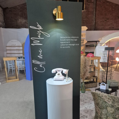 Backdrop telephone audio