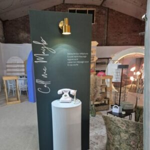 Backdrop telephone audio