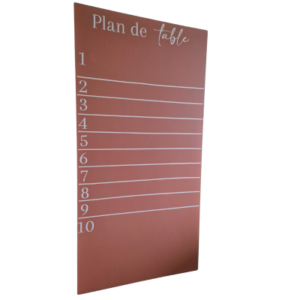 Backdrop plan de table terracotta
