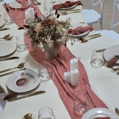 Chemin de table terracotta new